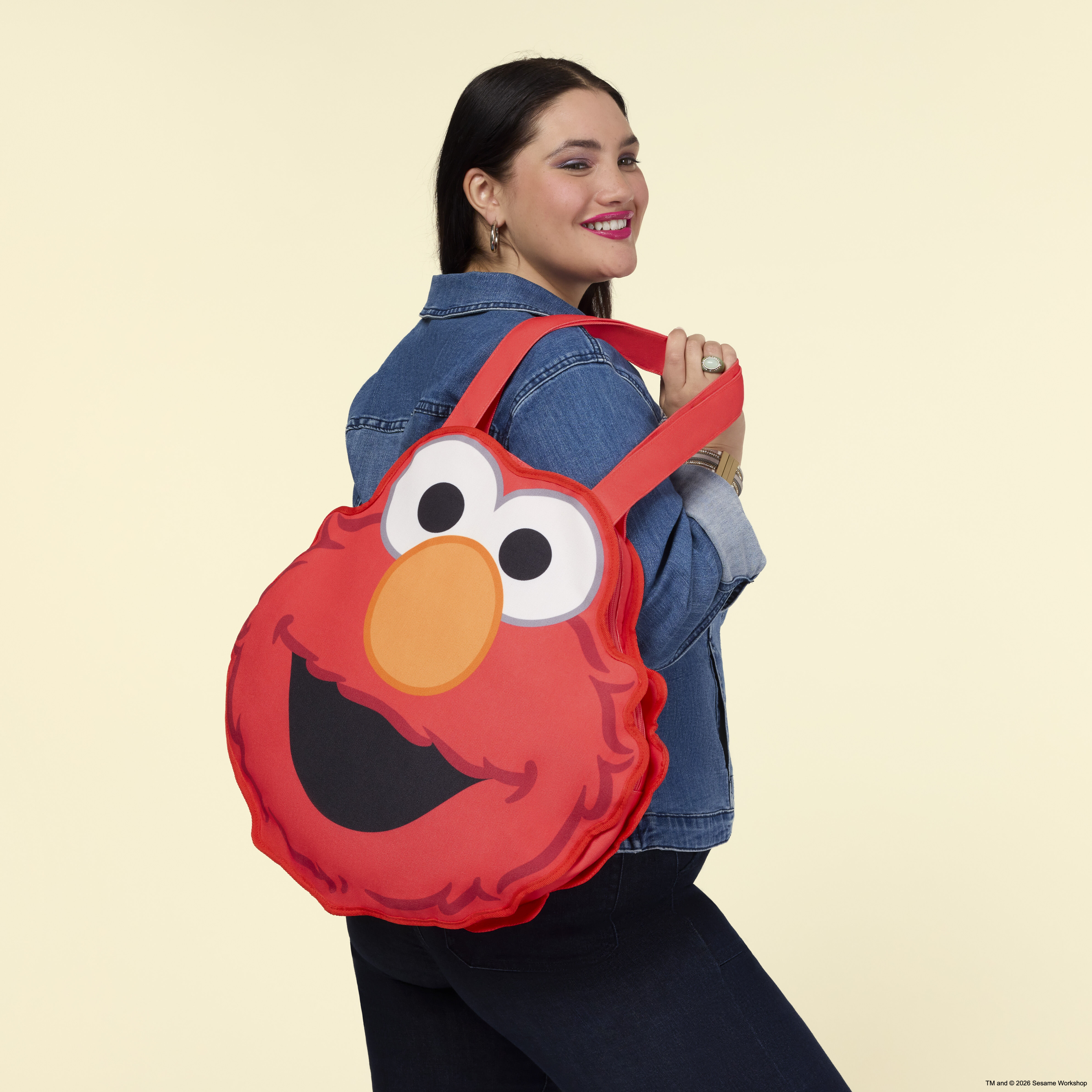 Sesame Street Elmo Cosplay Oversized Canvas Tote Bag | Loungefly